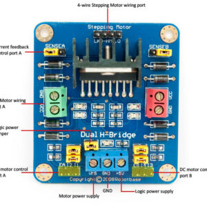 L298N H-Bridge Motor Driver Module