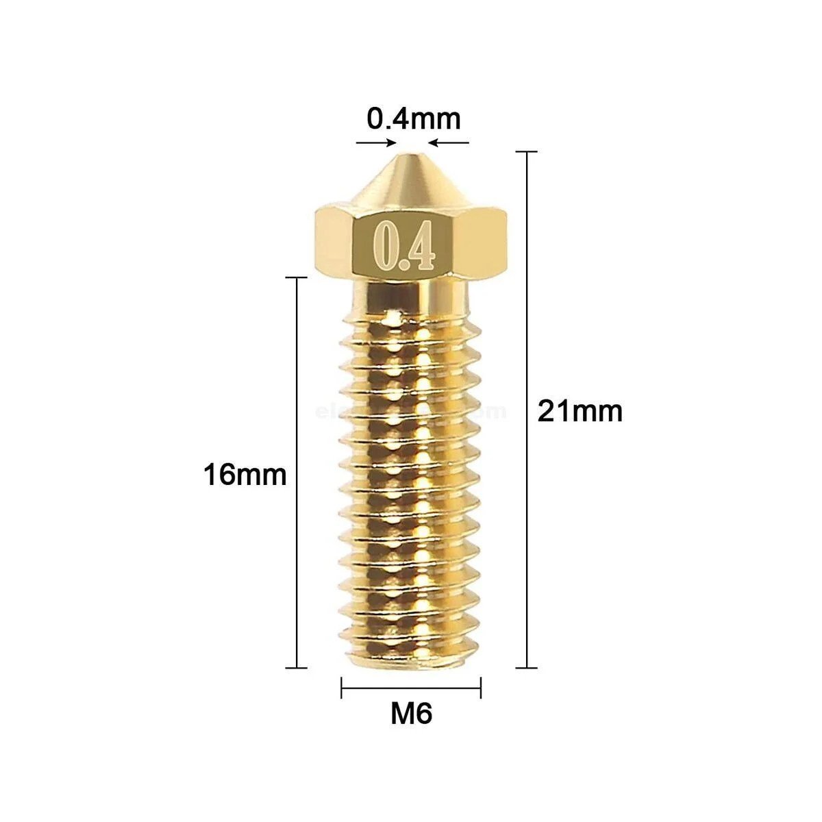 0.4-mm-volcano-brass-m6-threaded-nozzle-for-3d-printer-in-Pakistan.jpg Volcano Nozzle E3DV6 M6 Threaded E3D V6 Brass Nozzle 1.75mm Filament for 3D Printer - Image 5