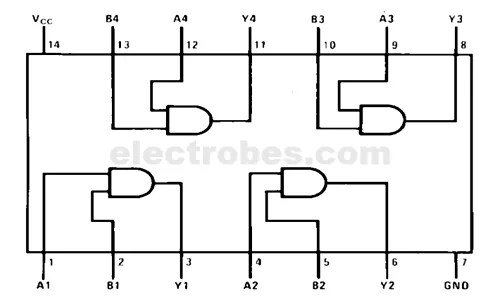 08b.jpg 74LS08 Quadruple 2-Input AND Gate IC - Image 3