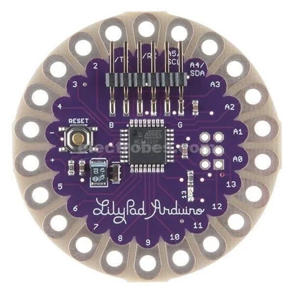 13342-04b.jpg LilyPad Arduino 328 Main Board (ATmega328P Processor)