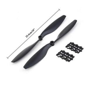 1045 Propeller Pair CW/CCW 10 inch 10×4.5 For RC Drone FPV Multi Rotor – Black