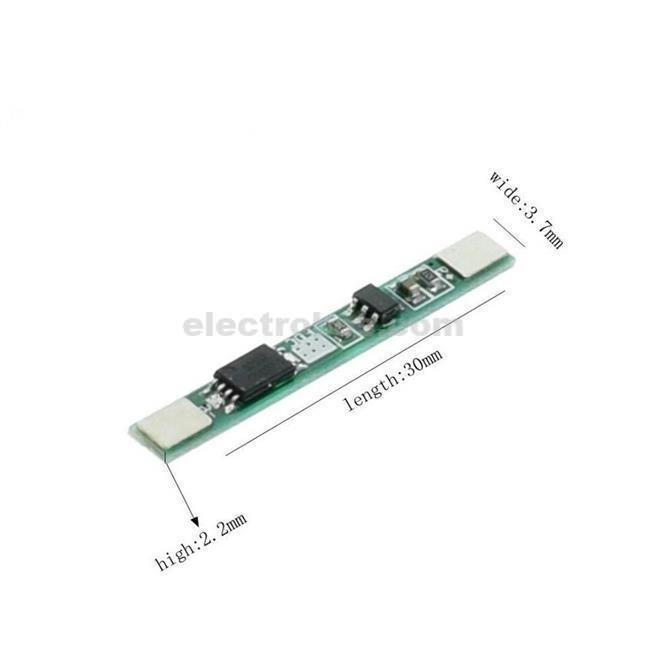 1pcs-1s-3-7v-3a-li-ion-bms-pcm-battery-protection-board-pcm-npstore-1806-27-NPSTORE407.jpg 1S 3A 3.7V Cell 18650 Li-ion Lithium Battery Charging BMS PCB Board with Protection Charger Module - Image 2