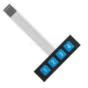 1×4 Matrix 4 Keys Keypad Membrane Switch