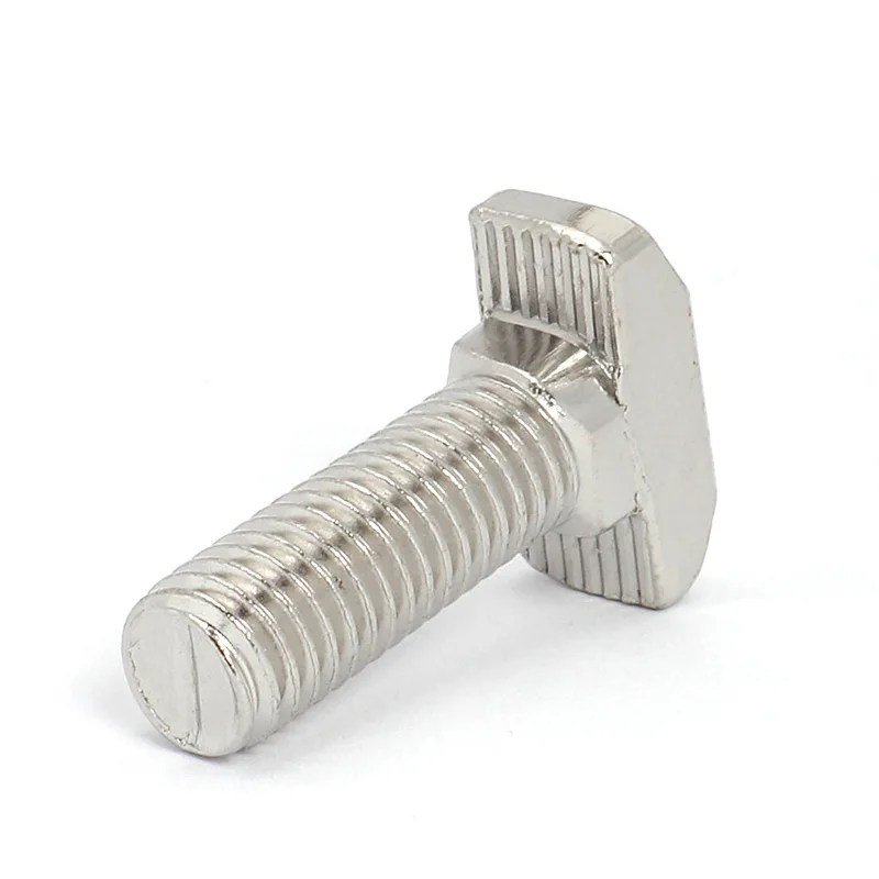 2020-t-bolt-screws-with-t-nut-head-threaded-T-slot-drop-in-bolt-hammer-head-screw-stud-for-2020-profiles-in-Pakistan-1.jpg M5 T Slot Drop-in Bolt, Hammer Head T-Bolt T Shape Stud 20 Series - Image 4