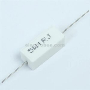 5W 1R 1 Ohm 5% Wirewound Sandblock Ceramic Cement Resistor