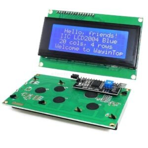 PCF8574 I2C Adapter Board with 2004A 20X4 Alphanumeric LCD Display with Blue Backlight