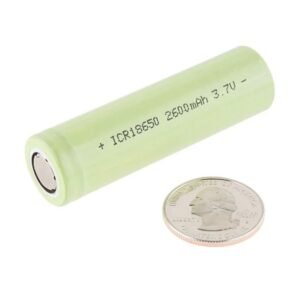 3.7V 2600mAh Rechargeable 18650 Li-Ion Battery Cell – New