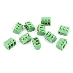 3 Pin 5mm Pitch PCB Mount Screw Terminal Block Connector 250V 8A