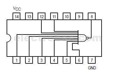 30c.jpg 74LS30 8-input NAND Gate IC - Image 2