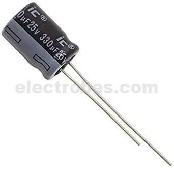 330-1.jpg 330uf 25V Electrolytic Capacitor