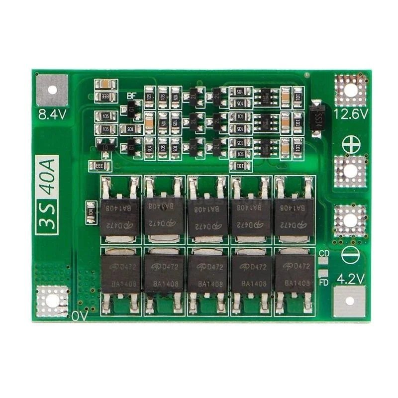 3S-40A-18650-Li-Ion-Lithium-Battery-Charger-Protection-Board-Pcb-Bms-For-Drill-Motor-11.jpg_Q90.jpg_.jpg 3S 40A 12.6V Cell 18650 Li-ion Lithium Battery Charging BMS Board Balanced Charging Module
