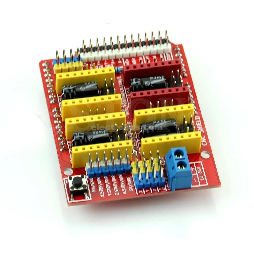 3d-engraver-cnc-shield-1.jpg CNC Shield Board for A4988 Stepper Motor Driver For Arduino V3 Engraver 3D Printer - Image 2