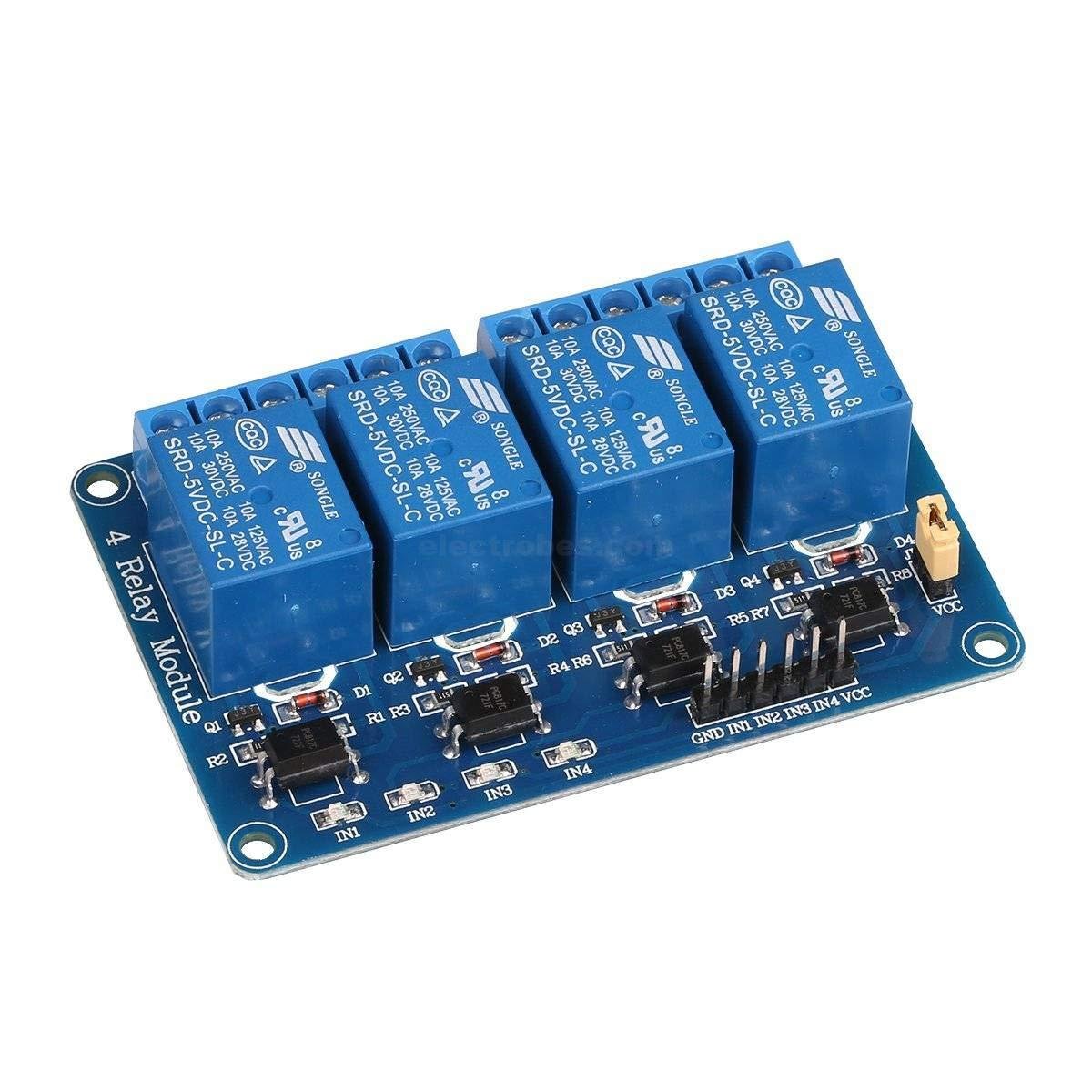 4-Channel-5v-Relay-Module-Optocoupler-Low-Level-Trigger-Expansion-Board-Compatible-with-Arduino.jpg 5V 4 Channel 240VAC 10A Relay Module - Image 2