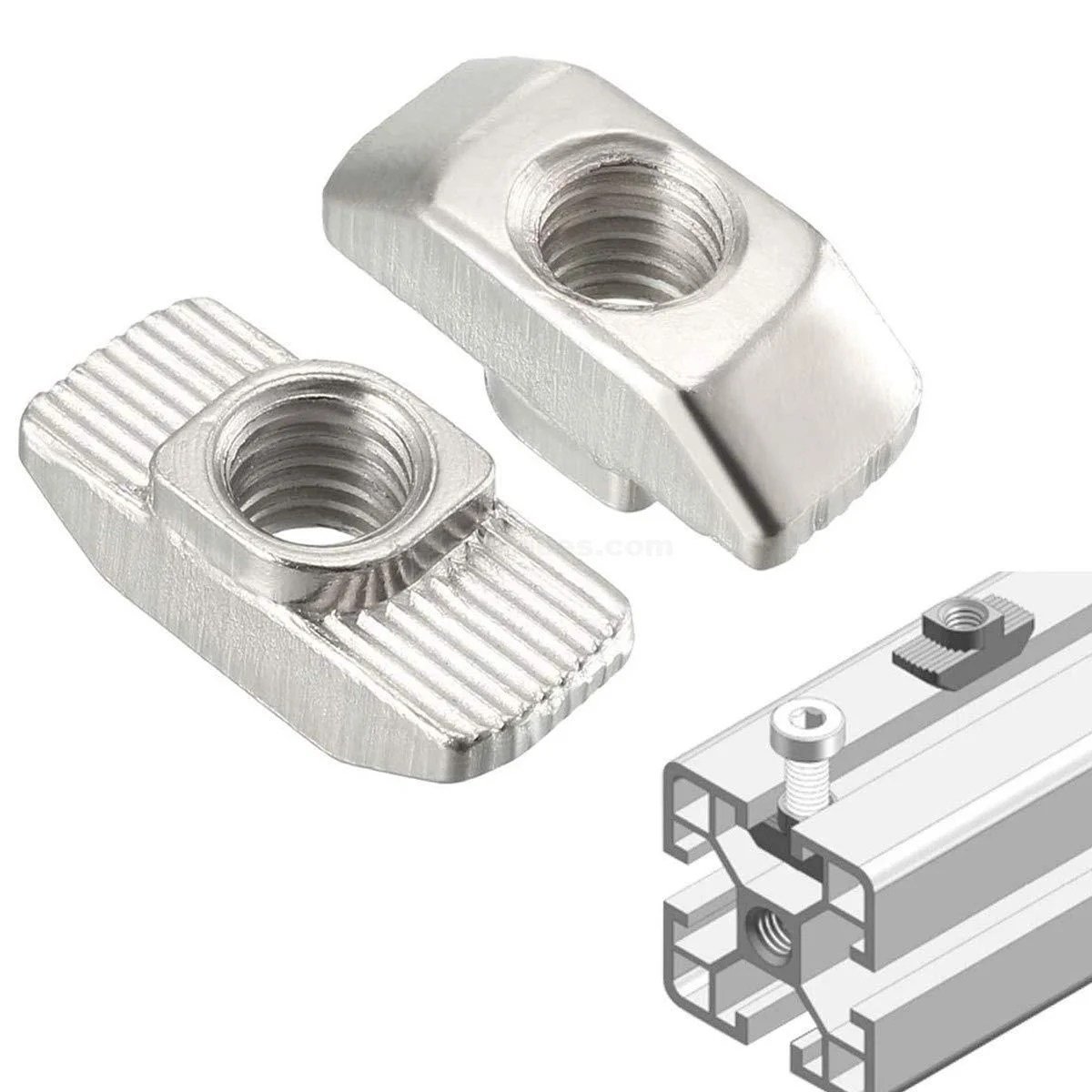 4040-Series-M6-T-Nuts-T-Slot-Nut-Hammer-Head-Fastener-Nut-Nickel-Plated-Carbon-Steel-Nut-for-Aluminum-in-Pakistan.jpg T-Nut M4, M5, M6 for 4040 V-Slot and T-Slot Aluminum Profiles - Image 3