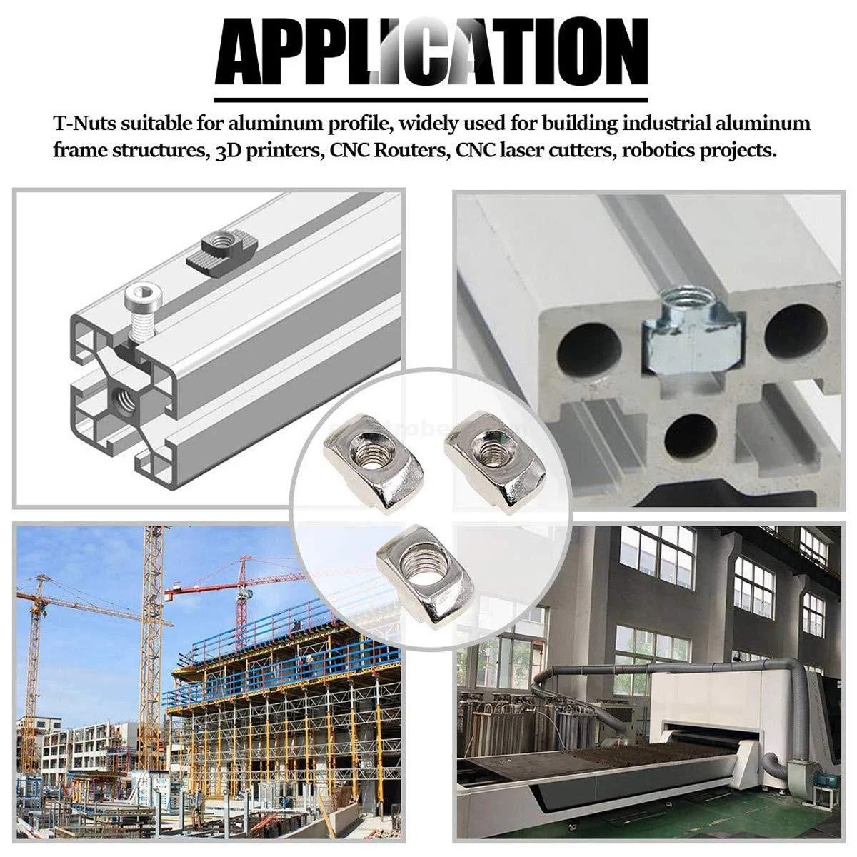 4040-Series-M6-T-Nuts-T-Slot-Nut-Hammer-Head-Fastener-Nut-Nickel-Plated-Carbon-Steel-Nut-for-Aluminum.jpg T-Nut M4, M5, M6 for 4040 V-Slot and T-Slot Aluminum Profiles - Image 4