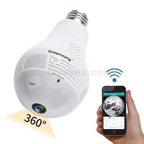 41wkK3QcL.jpg IP Wireless V380 Panoramic Light Bulb Camera 960P HD - Image 4