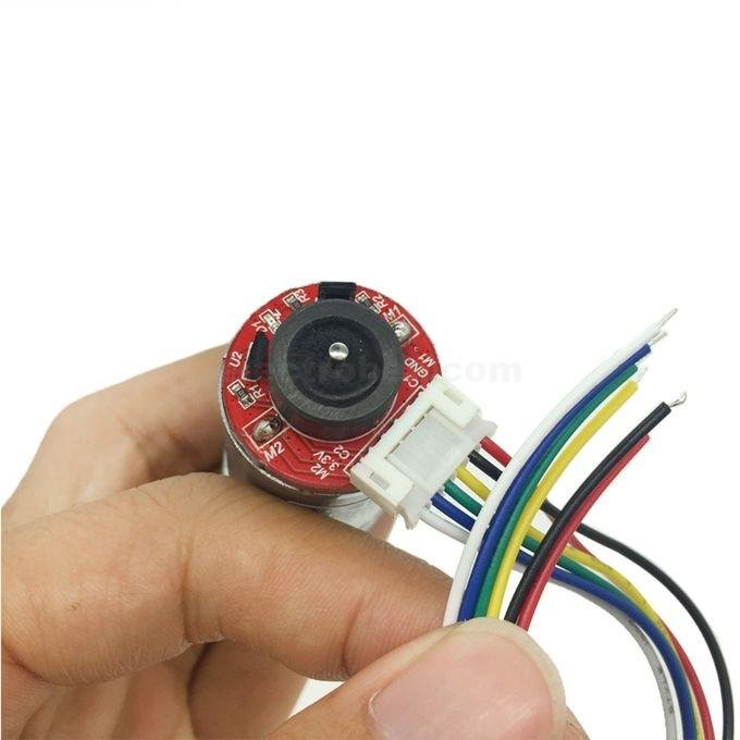 5-3.jpg JGA25-370 Gear Motor with Encoder DC 12V 280RPM - Image 2