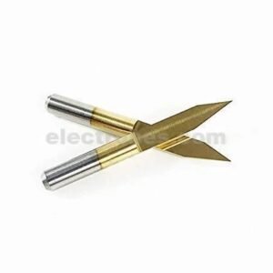 0.1mm 60 Degree PCB Engraving V-shape Bit CNC 3.175