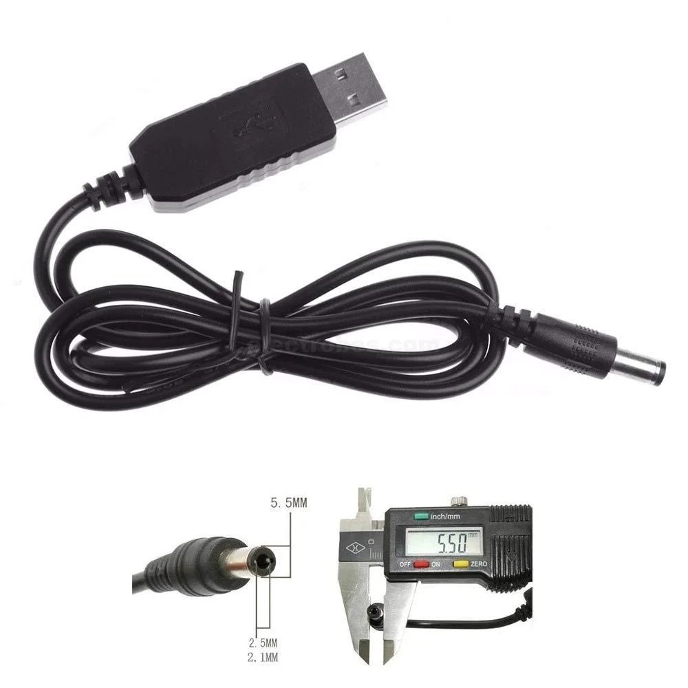 51QbxuE8HXL.jpg 5V DC To 12V DC USB Power Cable Data Adapter Charger Plug Boost Converter - Image 4