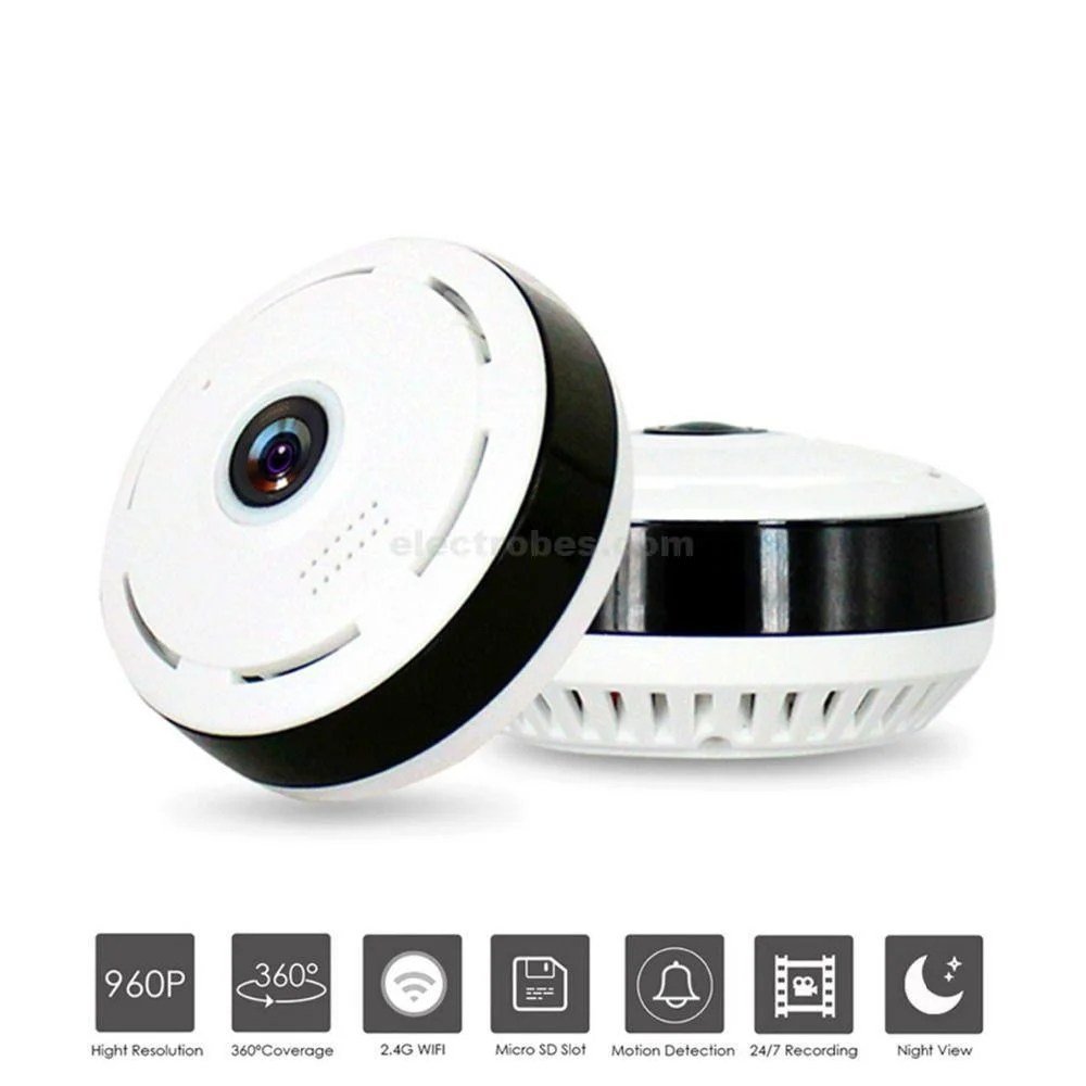 58a0abda5285bf2ea21312dc1f97997c.jpg Fish Eye 360 Degree WIFI Camera 1080P Panoramic Wireless Smart Security - Image 3