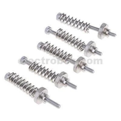 5Pcs-Leveling-Component-Suite-M3-Screw-Leveling-Spring.jpg Bed Leveling Spring M3 Screw Components for CNC Machine and 3D Printer - Image 3