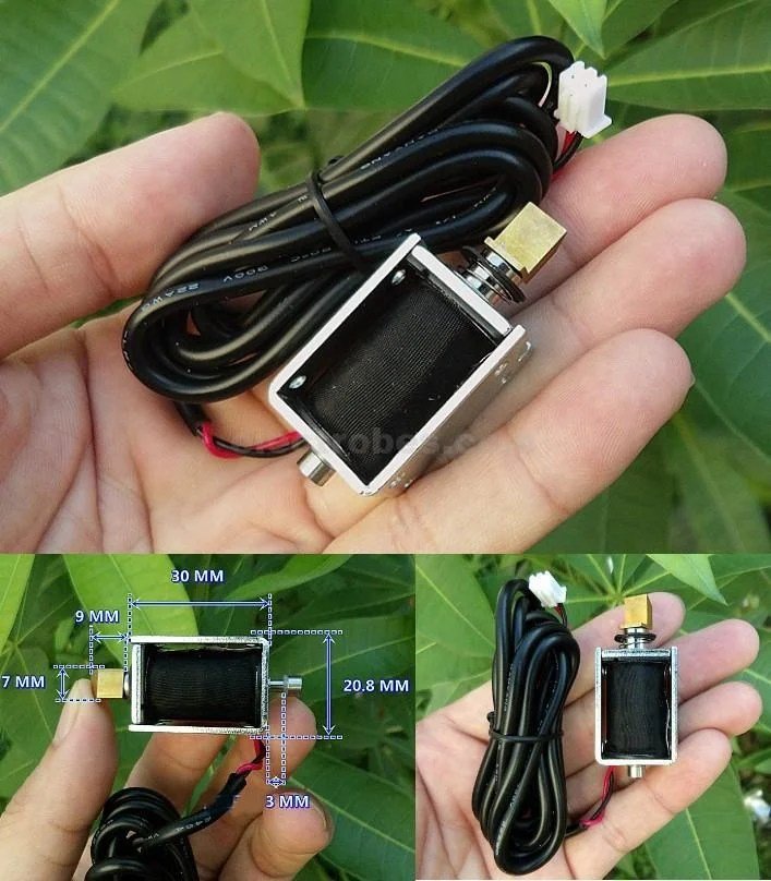 5fba4a8374c76837c2f5ae4cf49abd13.jpg Push-pull DC 6-12V Electric door lock electromagnet - Image 4