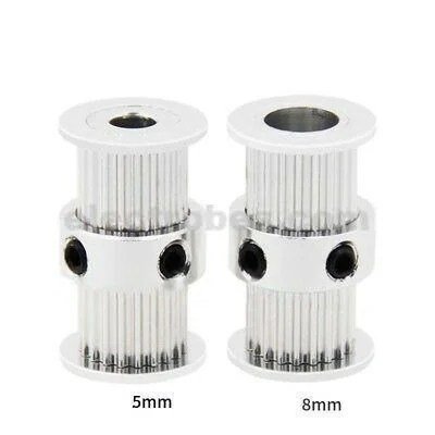 5mm-8mm-Double-Head-Timing-Pulley-20-_1.jpg 3D Printer GT2 Double Heads Timing Pulley 20 Teeth Belt CNC - Image 3