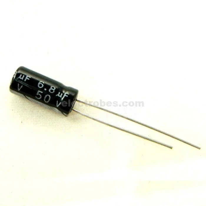 6.8.jpg 6.8uf 50V Electrolytic Capacitor