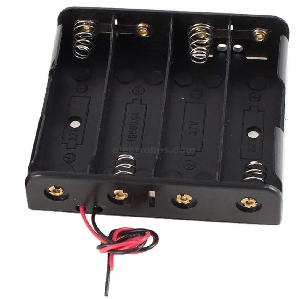 61ise6WWJpL._AC_SL1100_.jpg 4S 14.2V-16.8V 18650 Four Battery Cell Holder For Rechargeable Li-ion Battery Storage Box with Spring - Image 3