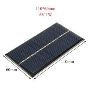 6V 1.1W Mini Solar Panel for Lipo Battery Charging