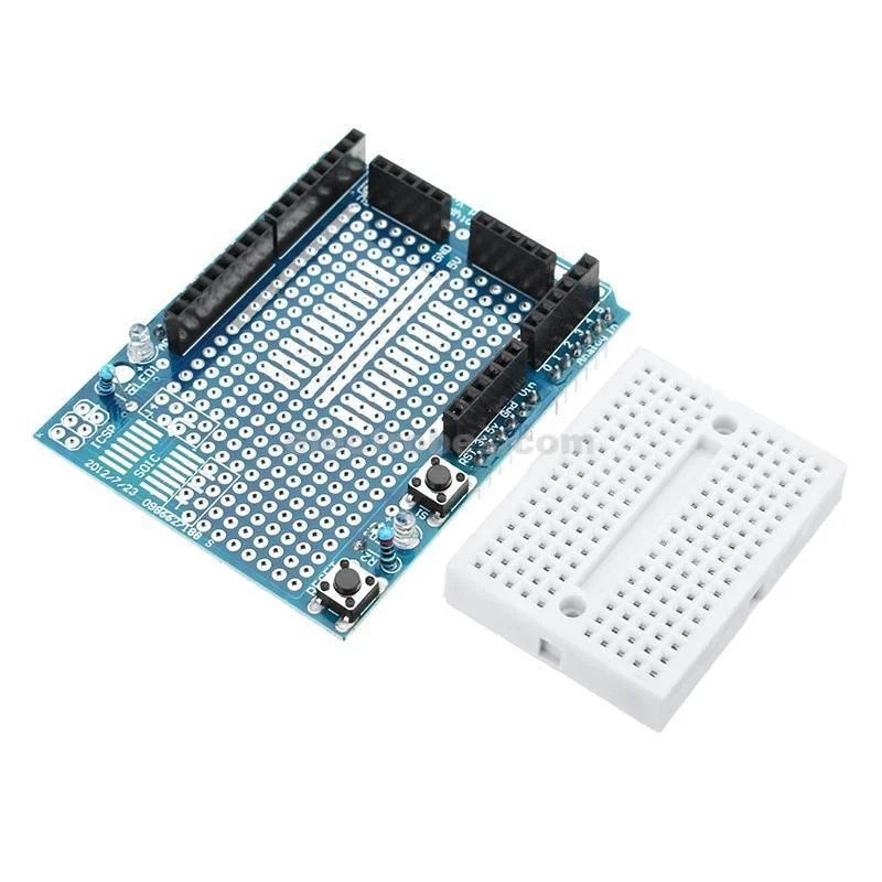 7a0a05e0-98a7-461e-8bc0-2190c377f90d.jpg Prototyping Prototype Shield with Mini Breadboard compatible with Arduino UNO - Image 2