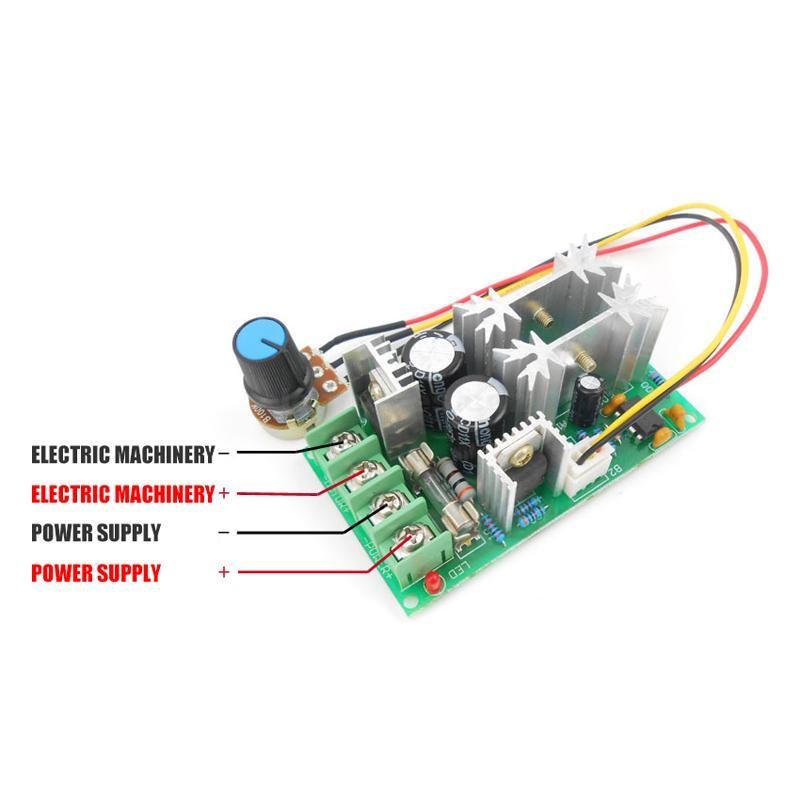 8bdc2def1a68f07cb1ca801f1f780c1129c104e4_original.jpeg PWM DC Motor Speed Controller Switch DC 20A Current Voltage Regulator 10-60V PWM High Power Drive Module 60A 12V 24V 36V 48V - Image 4