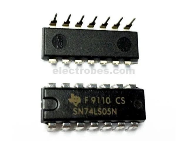 AEPD_1_20190423190346878.jpg 74LS05 7405 HEX Inverter SN7405 Open Collector IC - Image 3