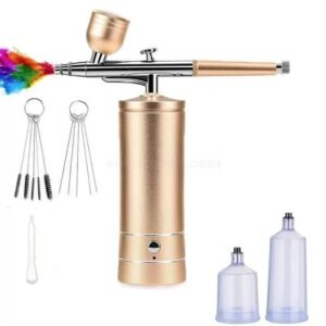 Airbrush Compressor With USB Rechargeable Portable Hair Spray Gun