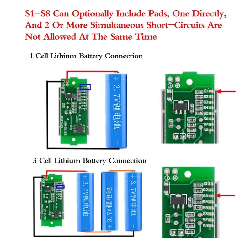 Battery-Charge-Level-Indicator-1-2-3-4-5-6-7-8S-Lithium-Battery-Capacity-Meter-in-pakistan.jpg 1S-8S Lithium Battery Capacity Level Indicator Module - Image 4