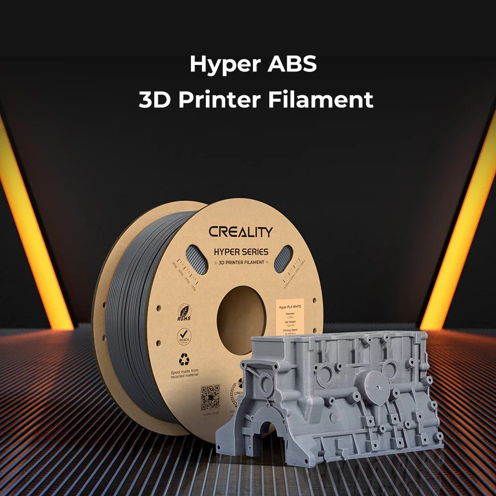 Creality-CR-ABS-3D-Printer-Filament-grey-in-pakistan.jpg Creality CR ABS 1.75mm 3D Printer Filament 1kg/Roll - Image 5