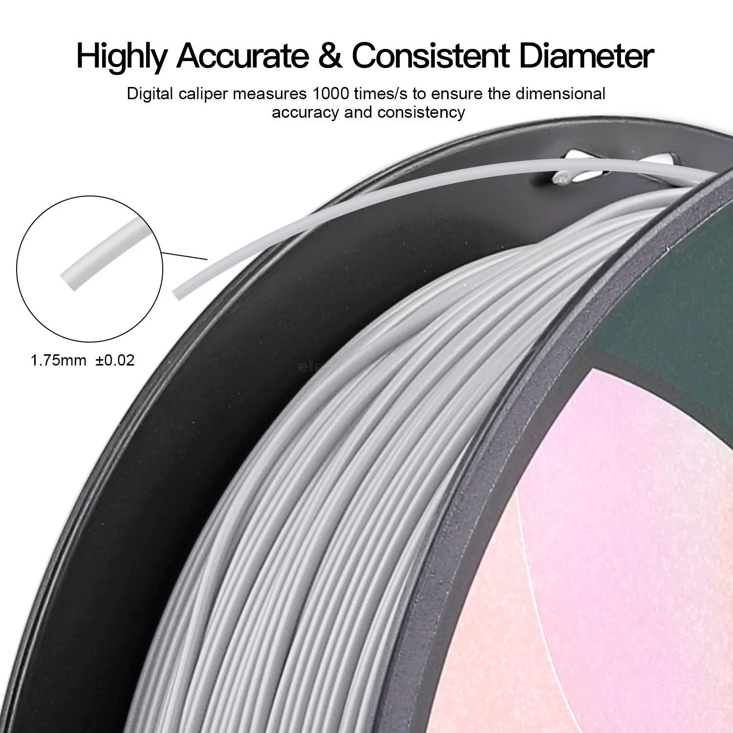 Creality-Ender-Pla-Filament-specifications-and-datasheet.jpg Creality Ender Series PLA 1.75mm 3D Printer Filament 1kg/Roll - Image 4