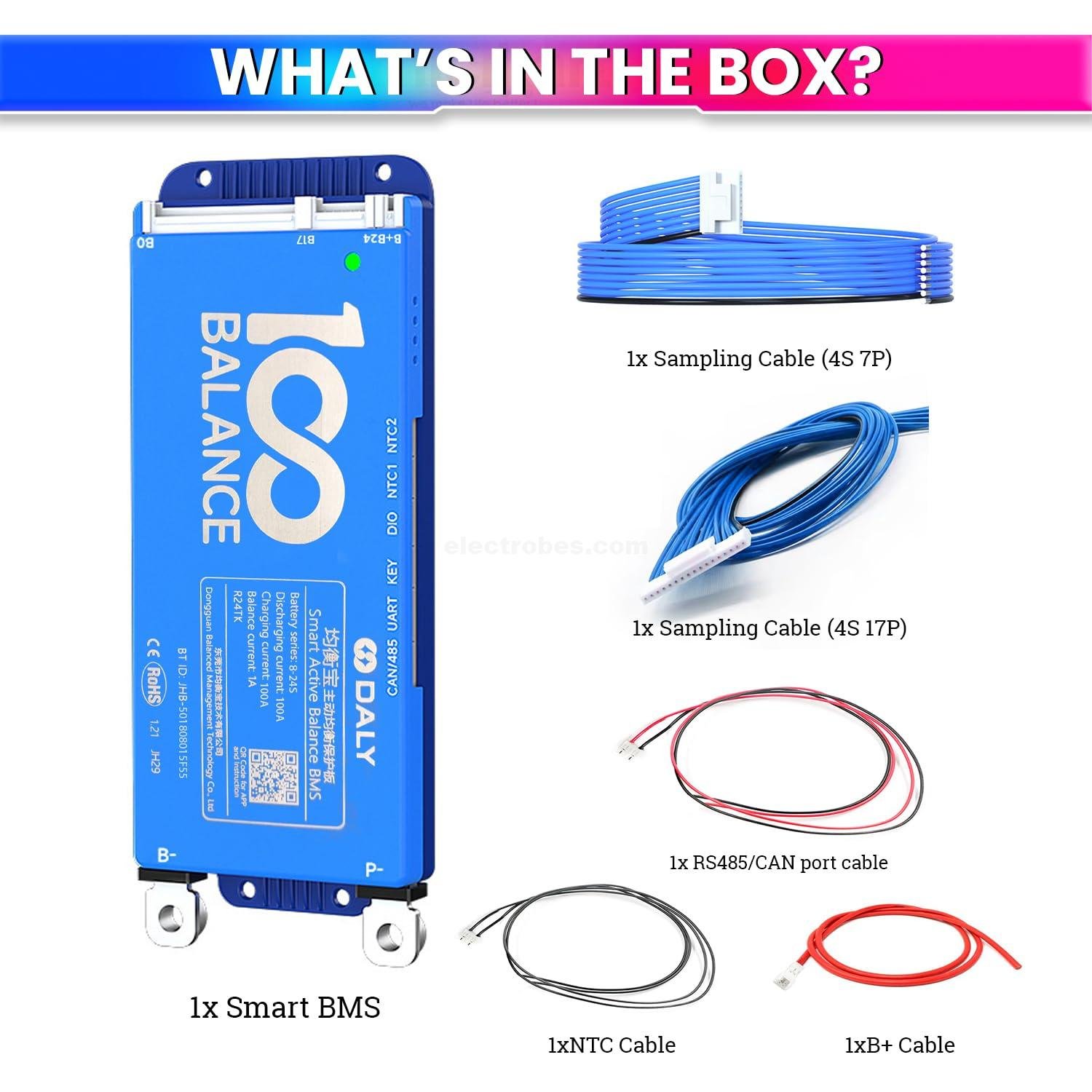 DALY-BMS-100A-8-24S-24-72V-BMS-with-1A-Active-Balancer-and-Built-in-Bluetooth-for-Lithium-LFP-LTO-Battery-Pack-in-Pakistan-1.jpg DALY 100A 8S-24S Smart BMS with UART, RS485, CAN Port and 1A Active Balancer with Build-in Bluetooth - Image 9