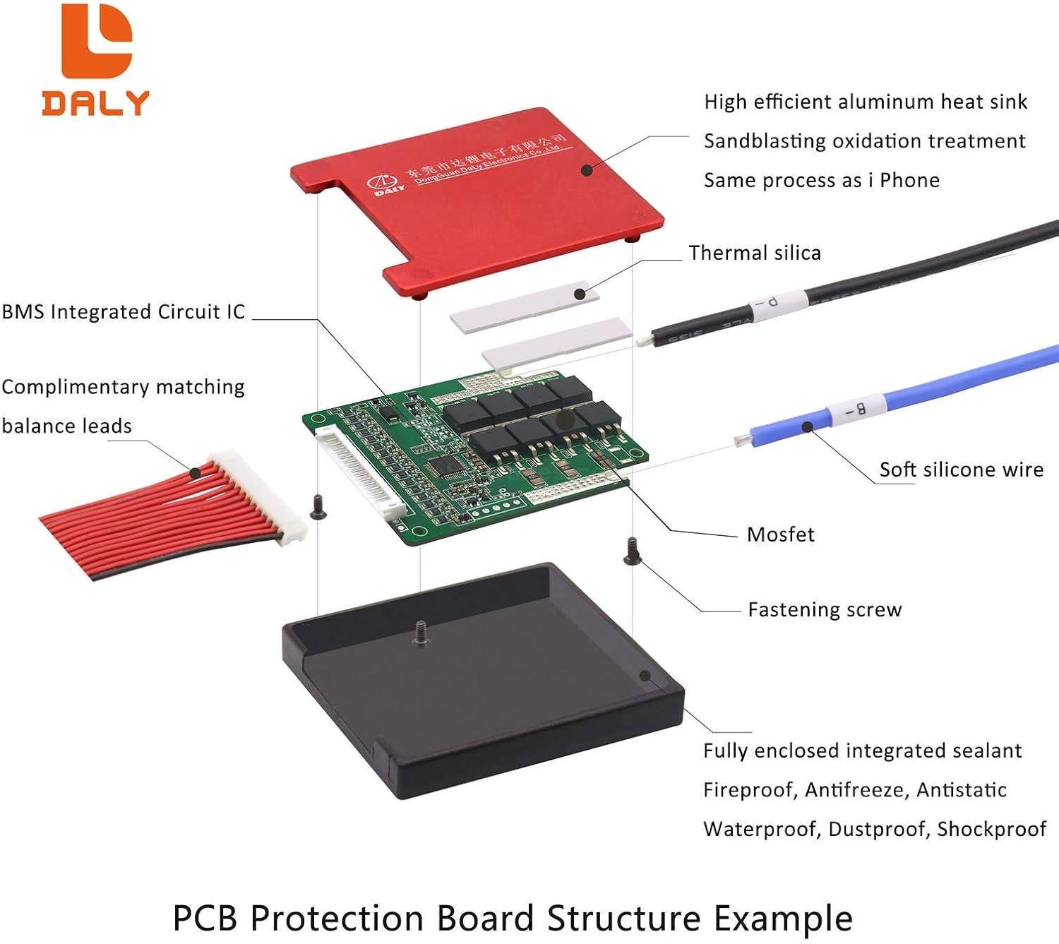 DALY-BMS-8S-24V-LiFePO4-Battery-Protection-Module-PCB-Protection-Board-with-Balance-Leads-Wires-NTC-BMS-for-24V-Battery-Pack-in-Pakistan.jpg DALY BMS LFP LifePo4 8S 24V 30A BMS Battery Management System for Lifepo4 Battery Pack Balanced Charging Board - Image 6