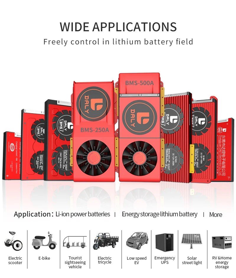 DALY-BMS-Li-ion-3s-6s-13s-16s-20s-20A-30A-40A-50A-60A-BMS-Battery-Management-System-for-18650-Lithium-ion-Battery-Pack-With-Balance-Protection-in-pakistan-3.jpg DALY BMS Li-ion 16S 60V 40A BMS Battery Management System for 18650 Battery Pack Balanced Charging Board - Image 9