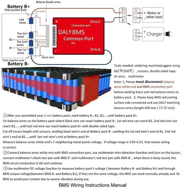 DALY-High-power-BMS-Li-ion-6S-24V-20A-BMS-Battery-Management-System-for-18650-Lithium-ion-Battery-Pack-connection-in-pakistan.jpg DALY BMS Li-ion 13S 48V 50A BMS Battery Management System for 18650 Battery Pack Balanced Charging Board - Image 8