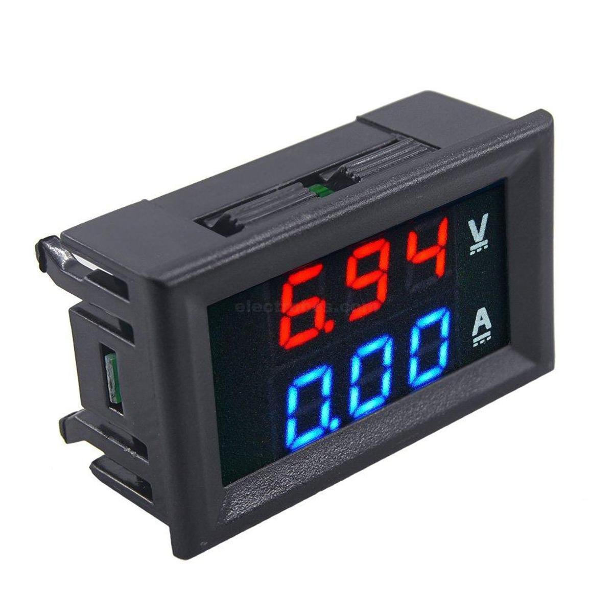 DC-0-100V-10A-Digital-Voltmeter-Ammeter-Dual-Display-10A-Voltage-Detector-Current-Meter-Panel-Amp-Volt-Gauge-0.28E280B3-Red-Blue-LED-in-Pakistan.jpg Mini DC 100V 10A Digital Voltmeter Ammeter Blue Red LED Volt Amp Meter Gauge