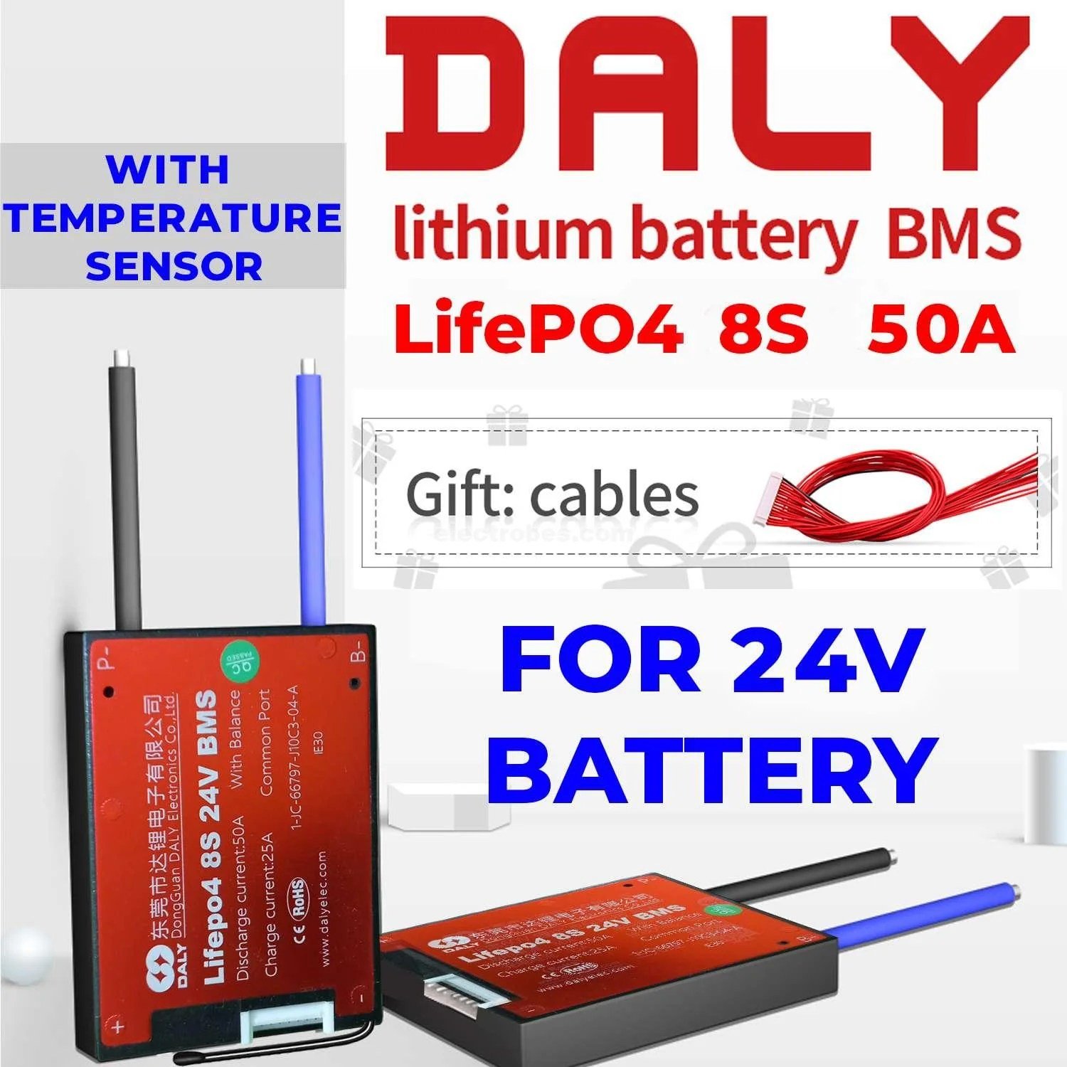 Daly-8s-24v-50A-BMS-with-NTC-protection-for-LFP-3.2V-Lifepo4-34V-battery-pack-in-Pakistan.jpg DALY BMS LFP LifePo4 8S 24V 50A BMS Battery Management System for Lifepo4 Battery Pack Balanced Charging Board - Image 4