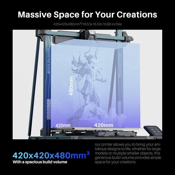 ELEGOO-Neptune4-Max-FDM-type-420x420x480-bigger-size-3d-printer-at-best-price-in-Pakistan.jpg Elegoo Neptune 4 Max FDM 3D Printer 500mm/s High Speed Printing, 300°C High temperature Nozzle 420x420x480mm Largest Bed Size - Image 6