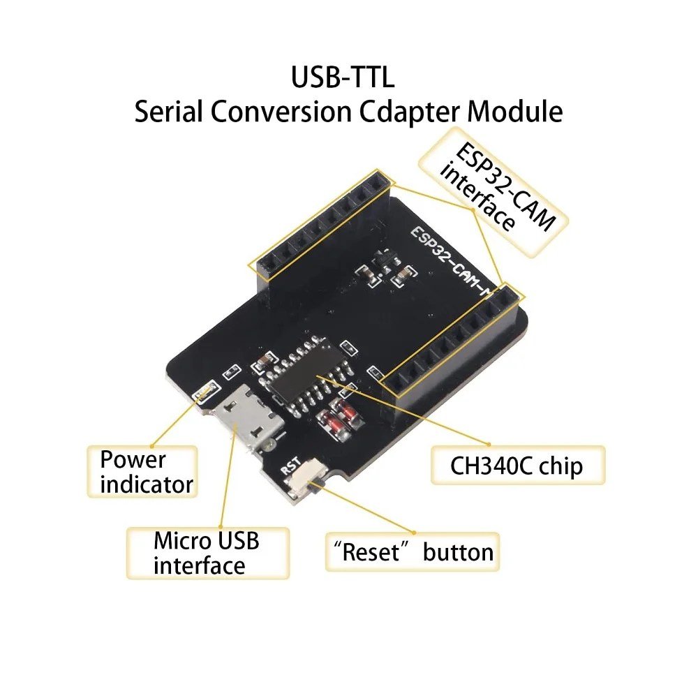 ESP32-CAM-MB-MICRO-USB-Download-Module-for-ESP32-CAM-Development-Board-in-Pakistan-1.jpg ESP32-CAM-MB Programming Adapter Board CH340 Serial To USB for ESP32-CAM Module - Image 4