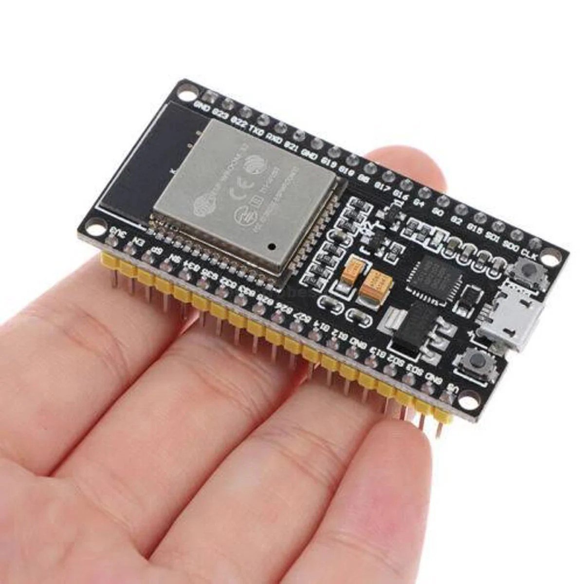 ESP32-WROOM-32-38-pins-WifiBluetooth-MCU-Module-in-Pakistan-1-1.jpg ESP32 WROOM-32 38-pins Wifi+Bluetooth MCU Module - Image 5
