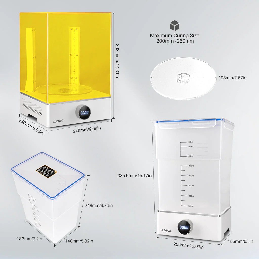 Elegoo-Mercury-XS-Bundle-wash-n-cure-unit-for-resin-3d-printer-in-Pakistan.jpg ELEGOO Mercury XS Bundle with Separate Wash and Cure Station - Image 4