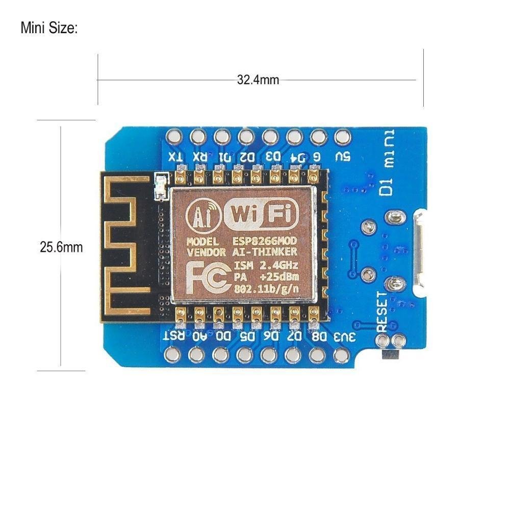 Esp8266-Esp-12-Wemos-D1-Mini-Module-Wemos-D1-Mini-WiFi.jpg Wemos D1 Mini ESP8266 12E Wifi Development Board - Image 6