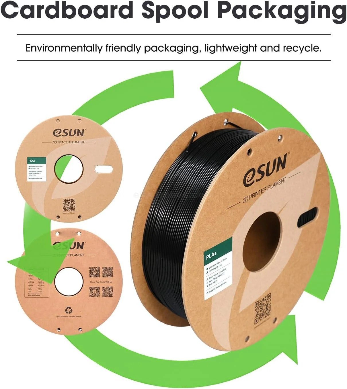 Esun-PLA-1kg-3d-printer-roll-material-for-FDM-3d-printer-in-Pakistan.jpg ESUN e-PLA Matte 1.75mm 3D Printer Filament 1kg/Roll - Image 4