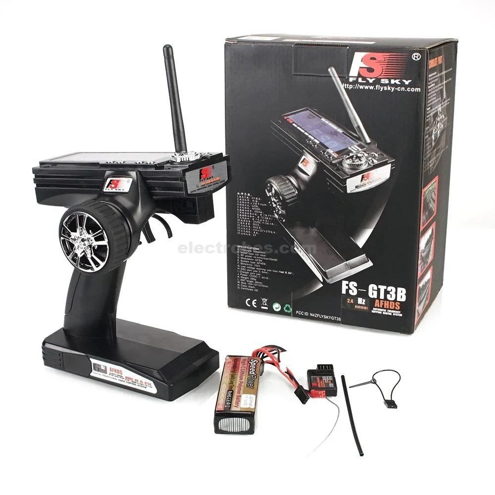 Flysky-FS-GT3B-FS-GT3B-2-4G-3ch-RC-System-Gun-remote-control-transmitter-receiver-For.jpg Flysky FS-GT3B 2.4GHz RC Remote Control 3CH Radio Model Transmitter & Receiver For Quadcopter – Black - Image 5